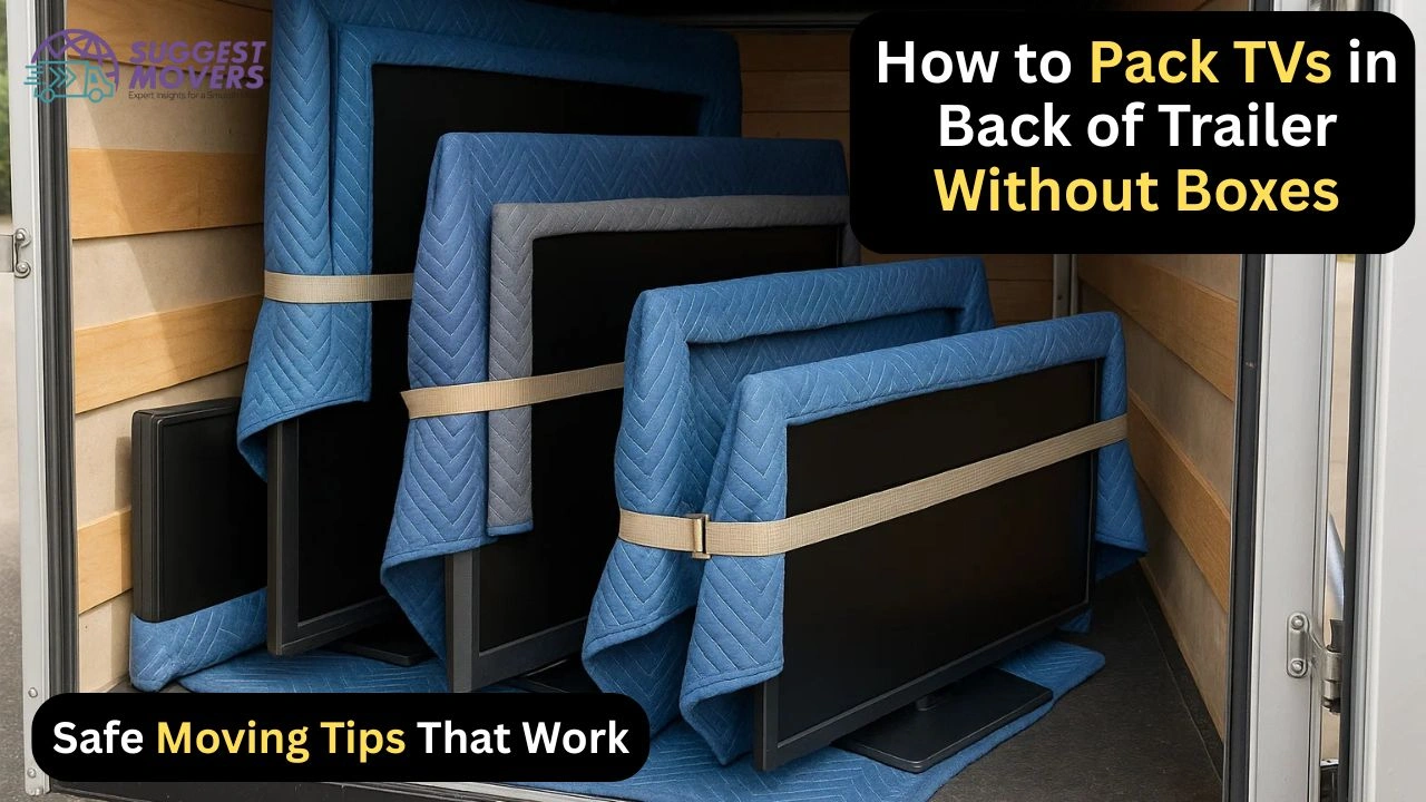How to Pack TVs in Back of Trailer Without Boxes: Safe Moving Tips That Work